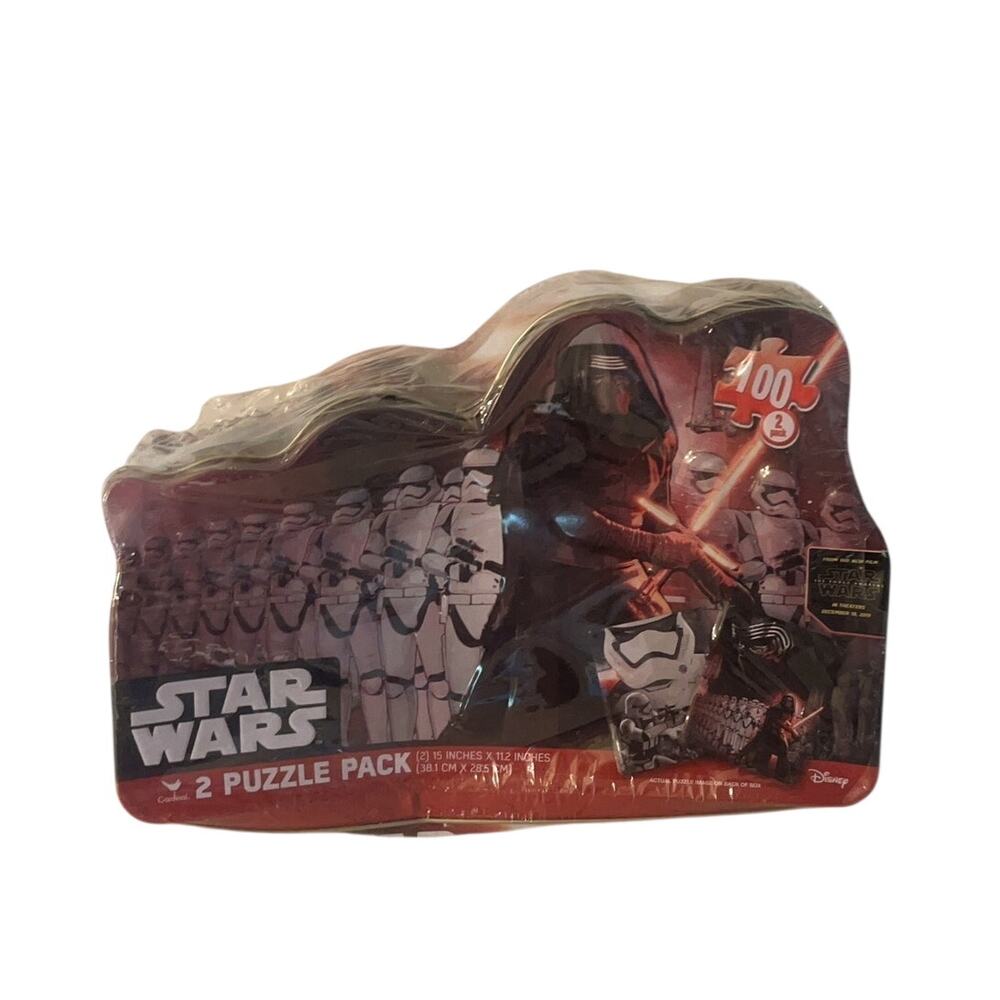 Star Wars The Force Awakens 2 Puzzle Pack 100 Piece Collectors Tin SEALED